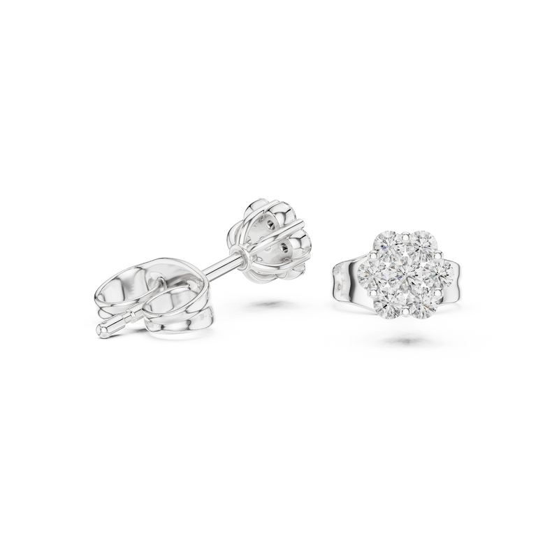 Earring 9#10083E - White Gold - Image