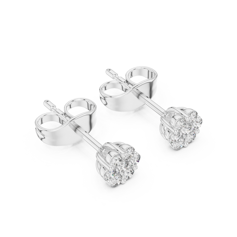Earring 9#10083E - White Gold - Image