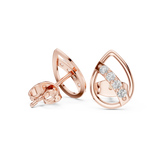 Earring 9#10084E@7 - Rose Gold - Image