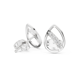 Earring 9#10084E@7 - White Gold - Image