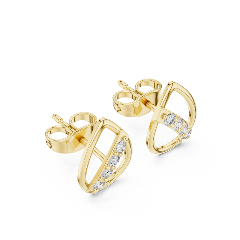 Earring 9#10084E@7 - Yellow Gold - Image