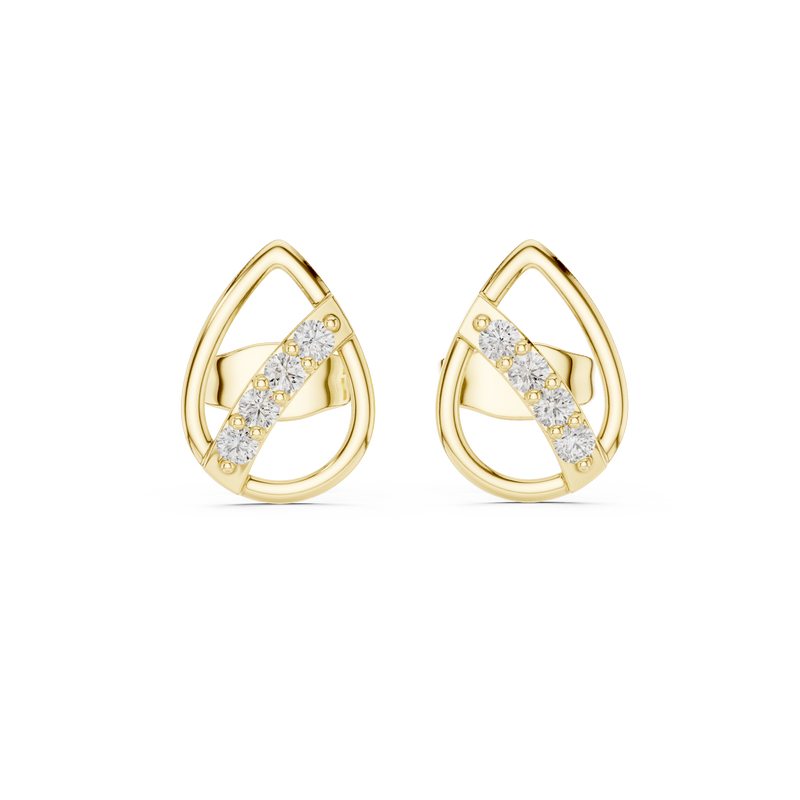Earring 9#10084E@7 - Yellow Gold - Image