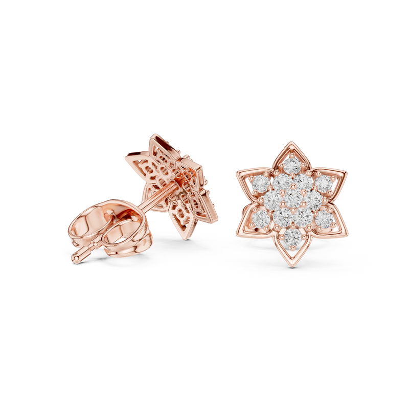 Earring 9#10085E@7 - Rose Gold - Image