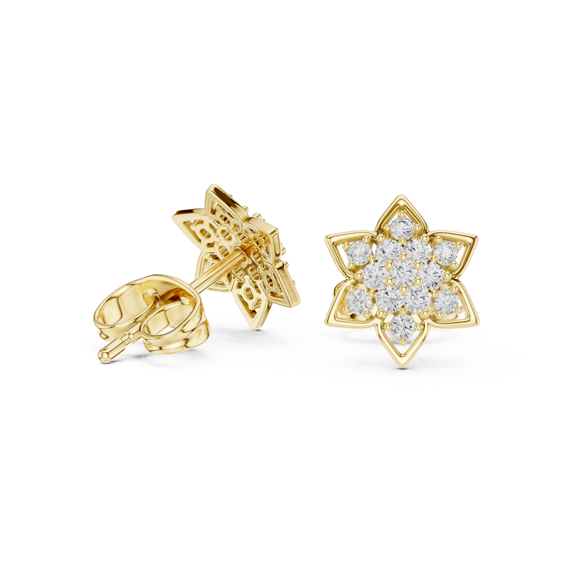 Earring 9#10085E@7 - Yellow Gold - Image