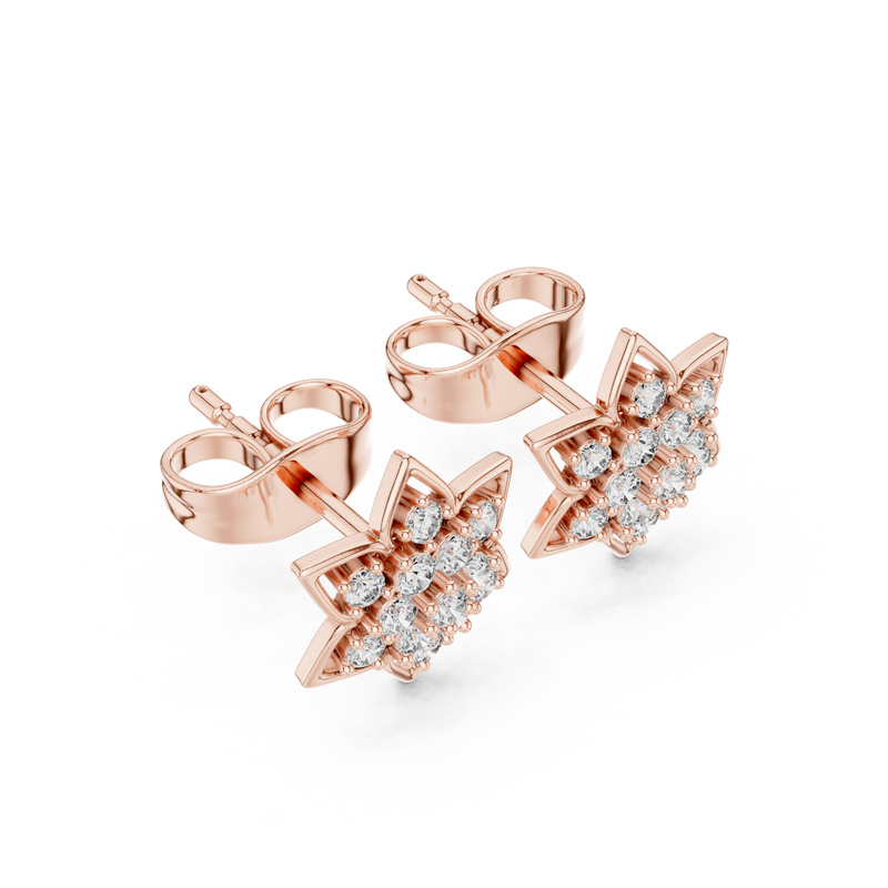 Earring 9#10085E@7 - Rose Gold - Image
