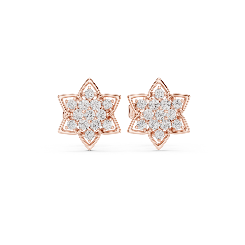 Earring 9#10085E@7 - Rose Gold - Image