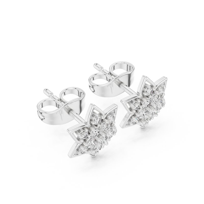 Earring 9#10085E@7 - White Gold - Image