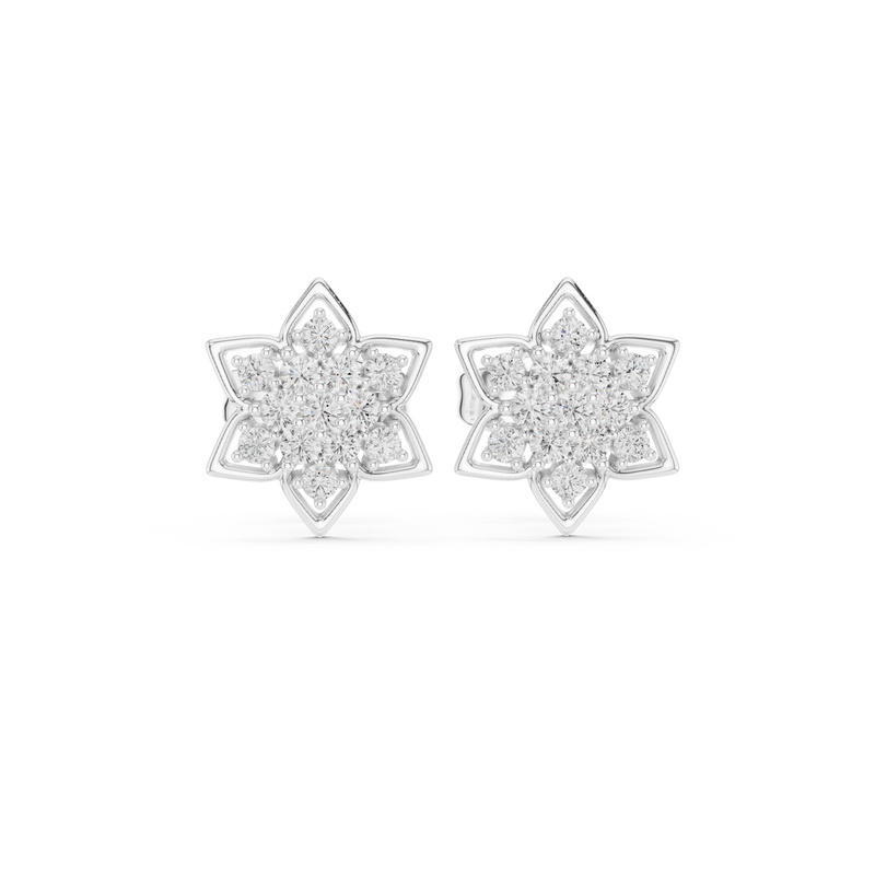 Earring 9#10085E@7 - White Gold - Image