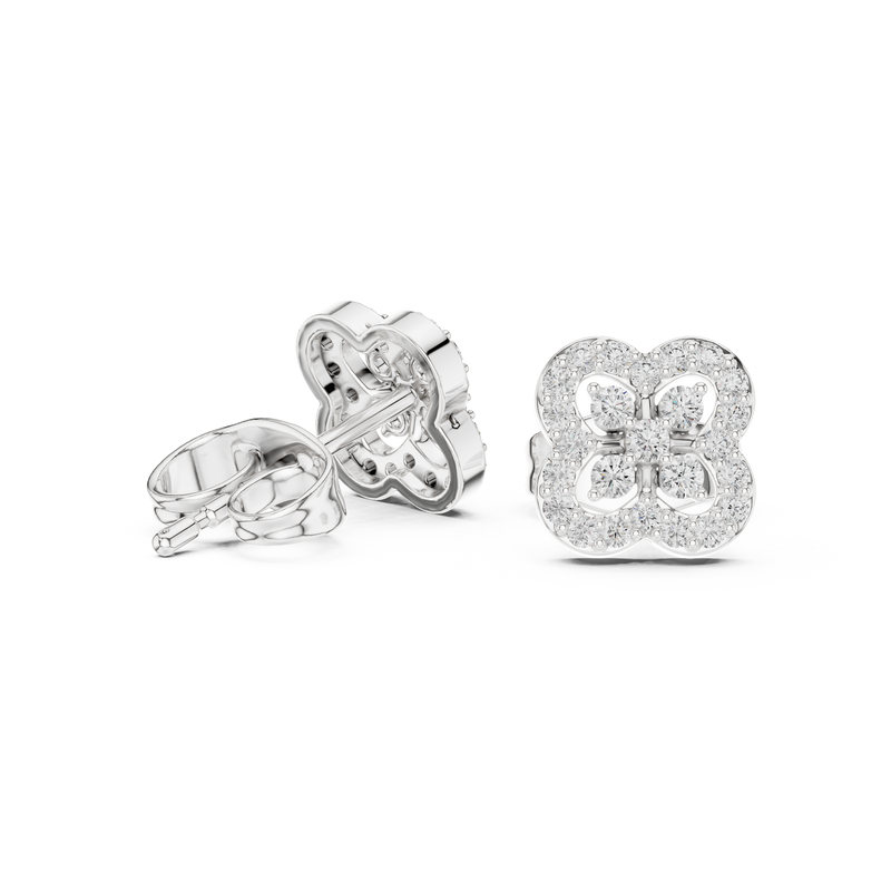 Earring 9#10086E - White Gold - Image