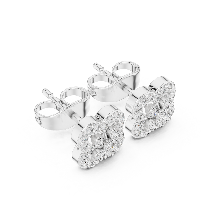 Earring 9#10086E - White Gold - Image