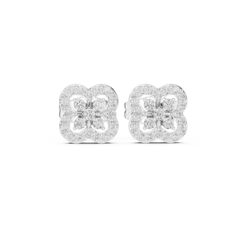 Earring 9#10086E - White Gold - Image