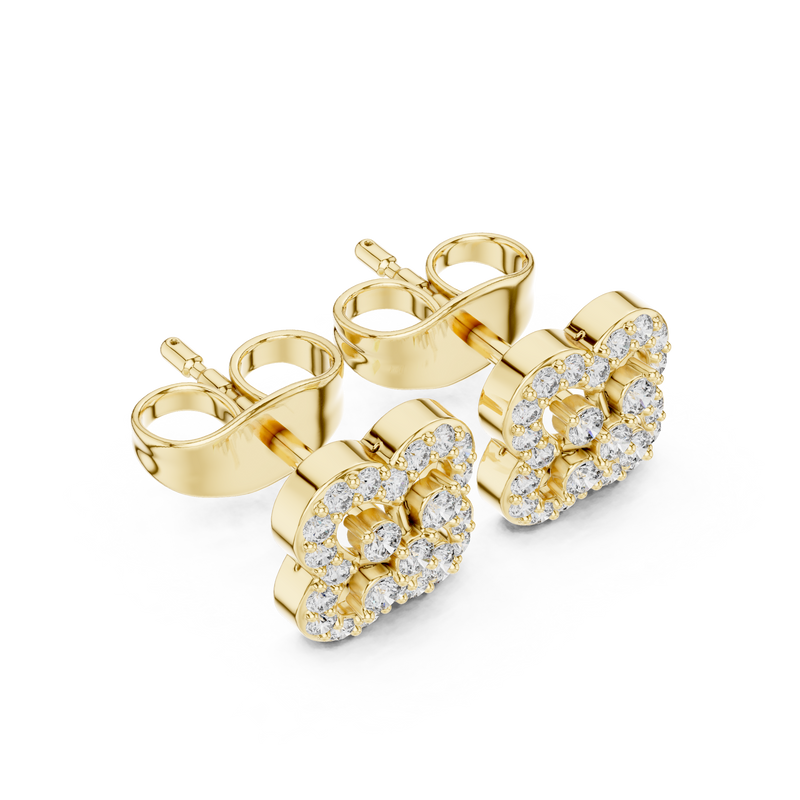 Earring 9#10086E - Yellow Gold - Image