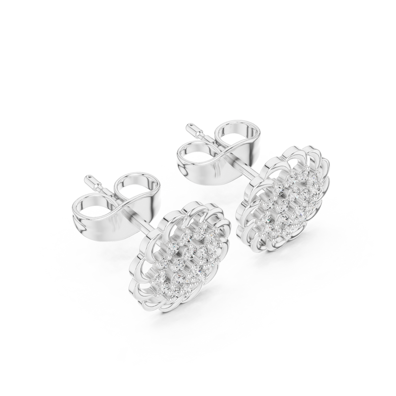 Earring 9#10087E - White Gold - Image