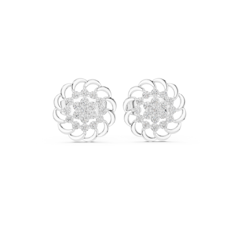 Earring 9#10087E - White Gold - Image