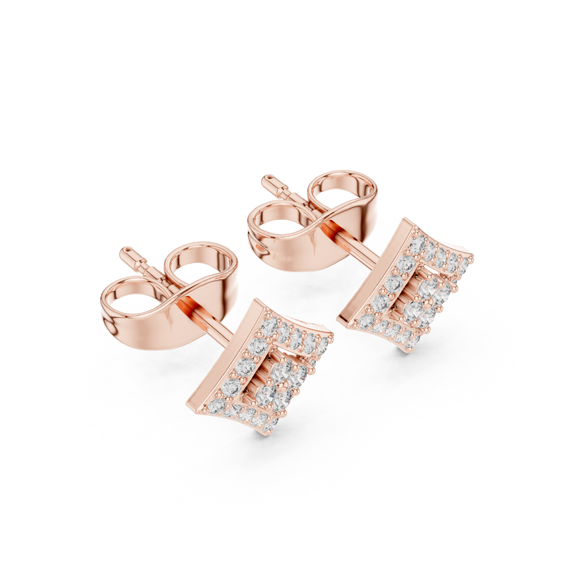 Earring 9#10088E@7 - Rose Gold - Image
