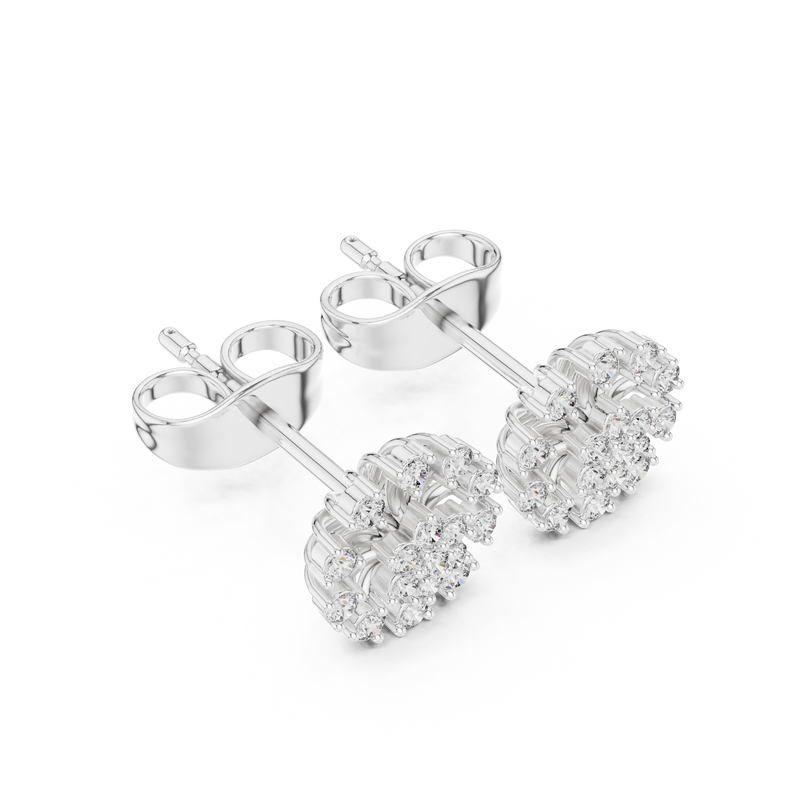 Earring 9#10089E - White Gold - Image