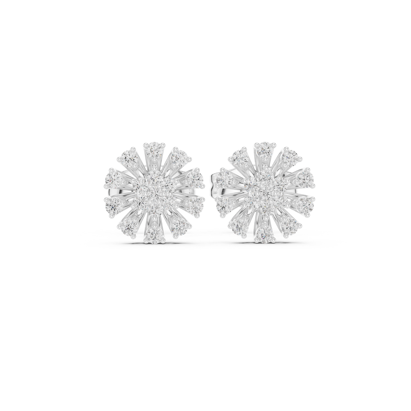 Earring 9#10089E - White Gold - Image
