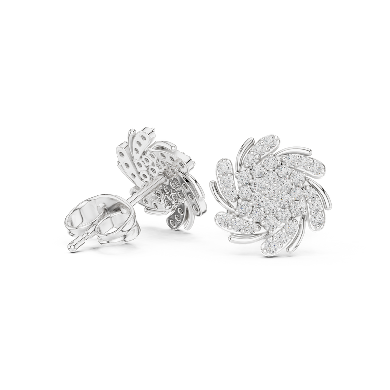 Earring 9#10090E - White Gold - Image