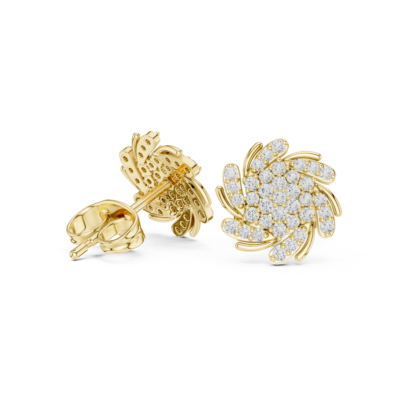 Earring 9#10090E - Yellow Gold - Image
