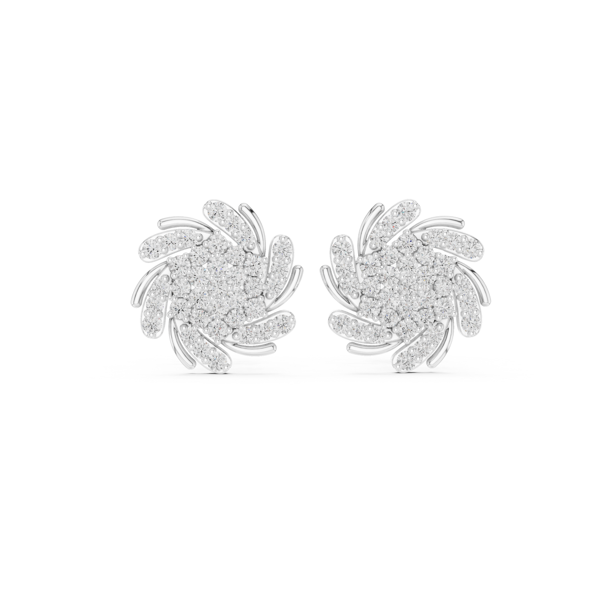 Earring 9#10090E - White Gold - Image