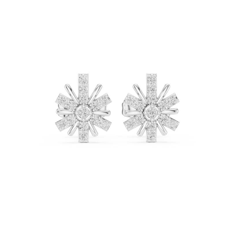 Earring 9#10091E@7 - White Gold - Image