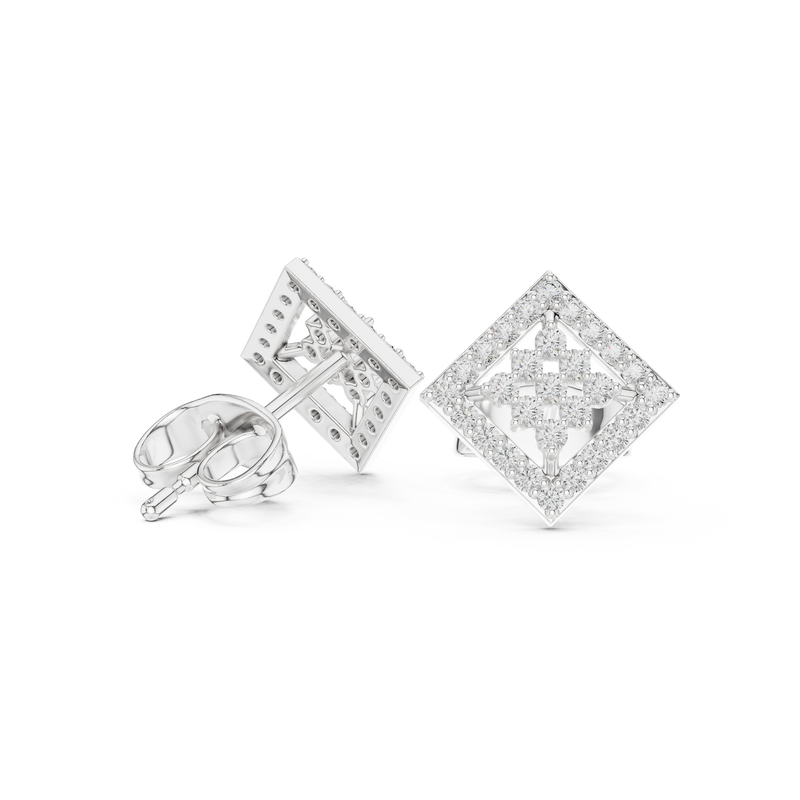Earring 9#10092E - White Gold - Image