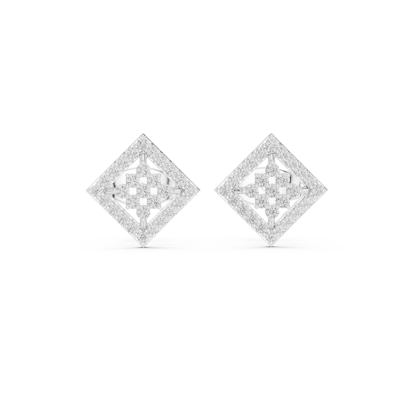 Earring 9#10092E - White Gold - Image