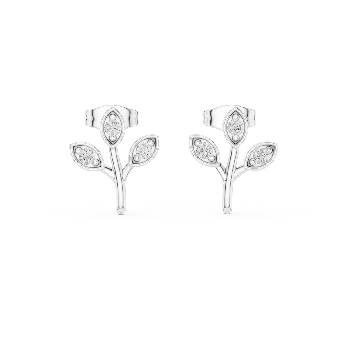 Earring 9#10093E - White Gold - Image