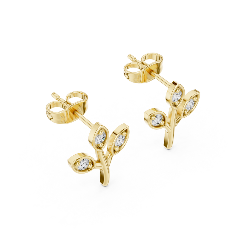 Earring 9#10093E - Yellow Gold - Image