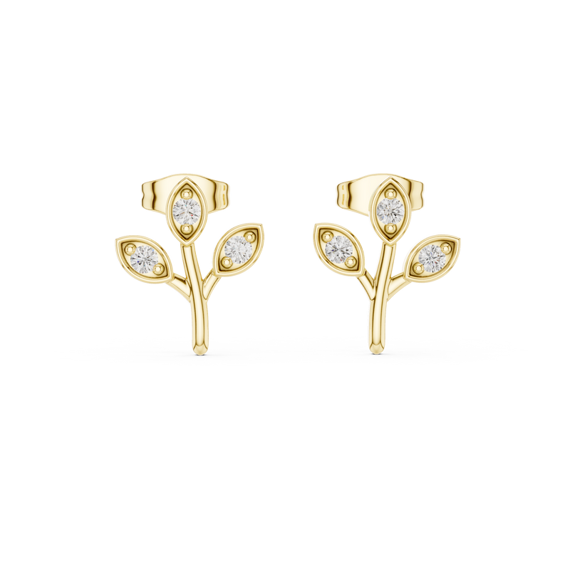 Earring 9#10093E - Yellow Gold - Image