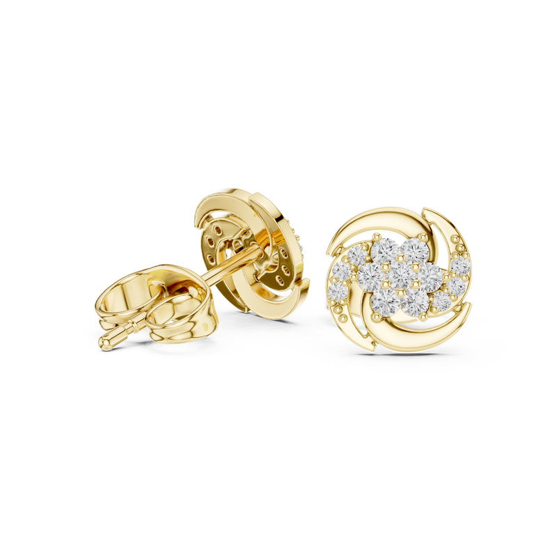 Earring 9#10095E - Yellow Gold - Image