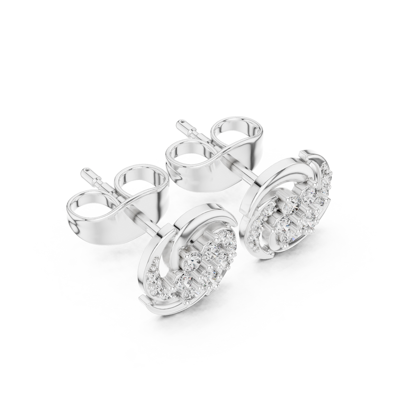 Earring 9#10095E - White Gold - Image