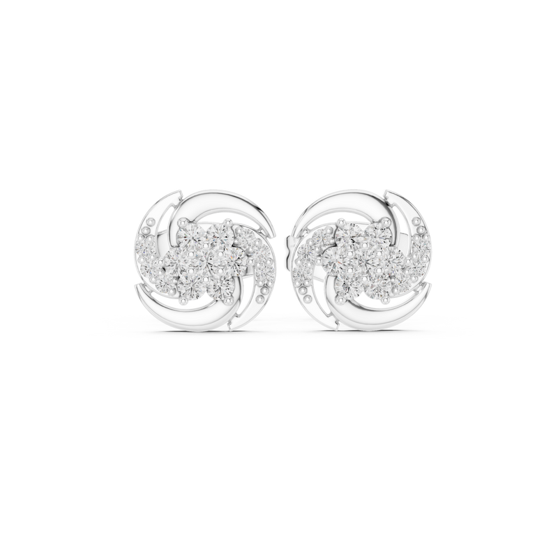 Earring 9#10095E - White Gold - Image