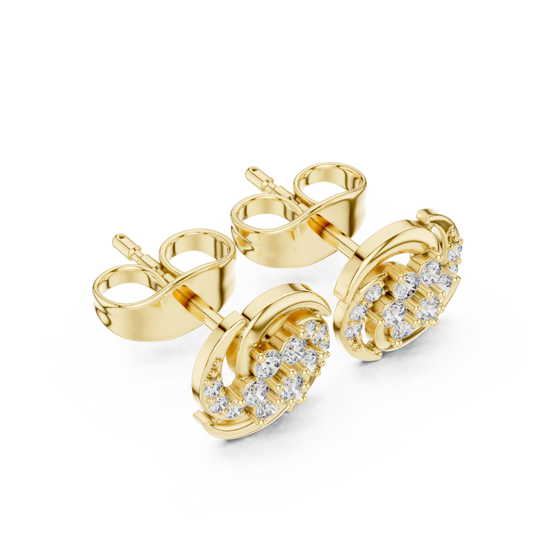 Earring 9#10095E - Yellow Gold - Image