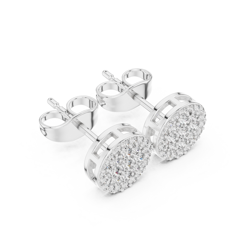 Earring 9#10096E - White Gold - Image