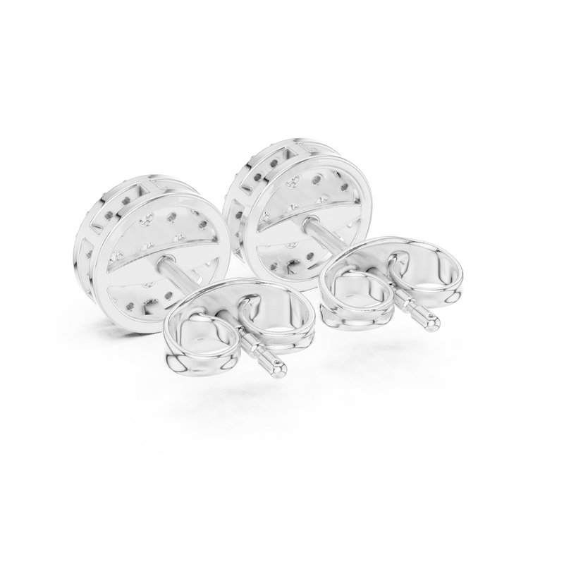 Earring 9#10096E - White Gold - Image