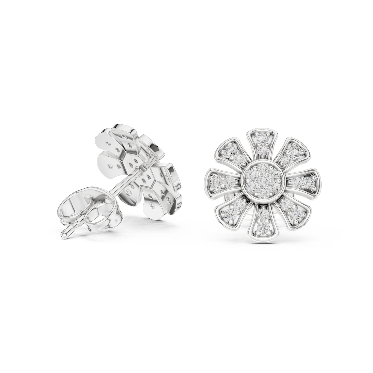 Earring 9#10097E - White Gold - Image