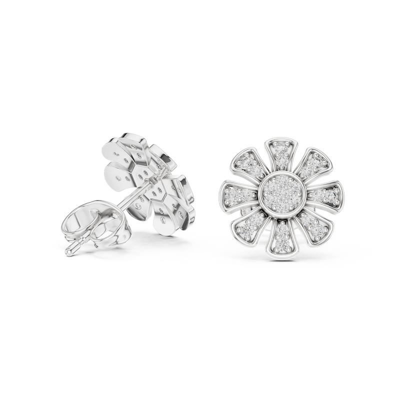 Earring 9#10097E - White Gold - Image
