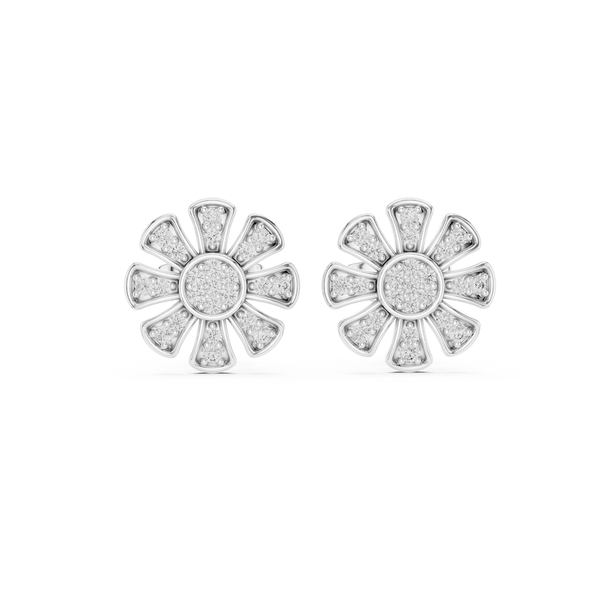 Earring 9#10097E - White Gold - Image