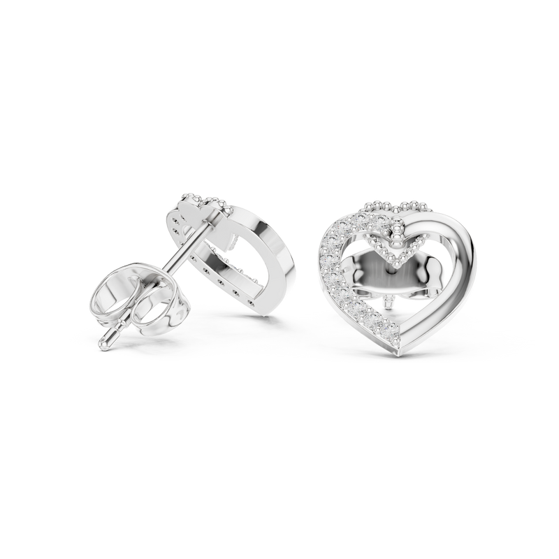 Earring 9#10098E - White Gold - Image