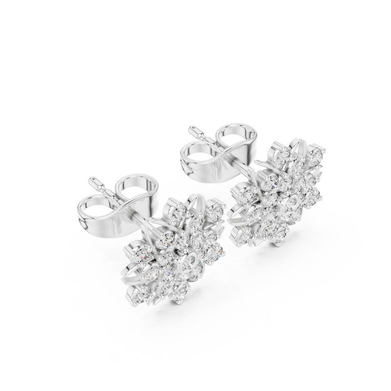 Earring 9#10100E - White Gold - Image