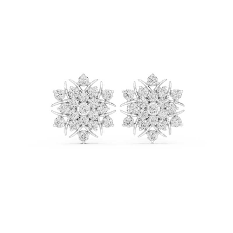 Earring 9#10100E - White Gold - Image