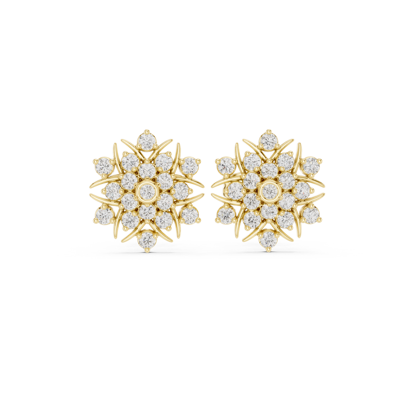 Earring 9#10100E - Yellow Gold - Image