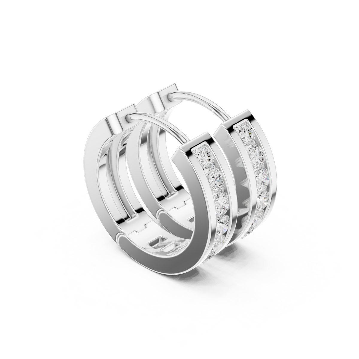 Earring 9#10114E - White Gold - Image