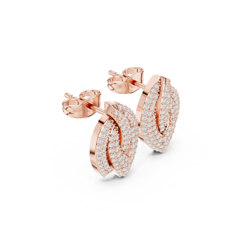 Earring 9#10115E@7 - Rose Gold - Image