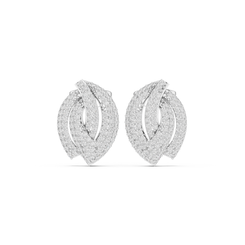Earring 9#10115E@7 - White Gold - Image