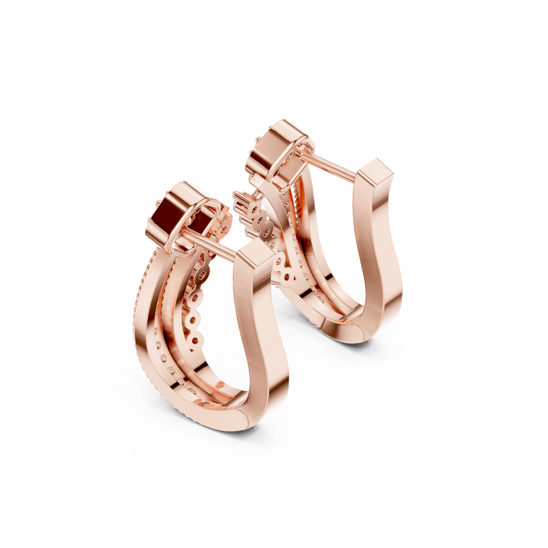 Earring 9#10116E - Rose Gold - Image