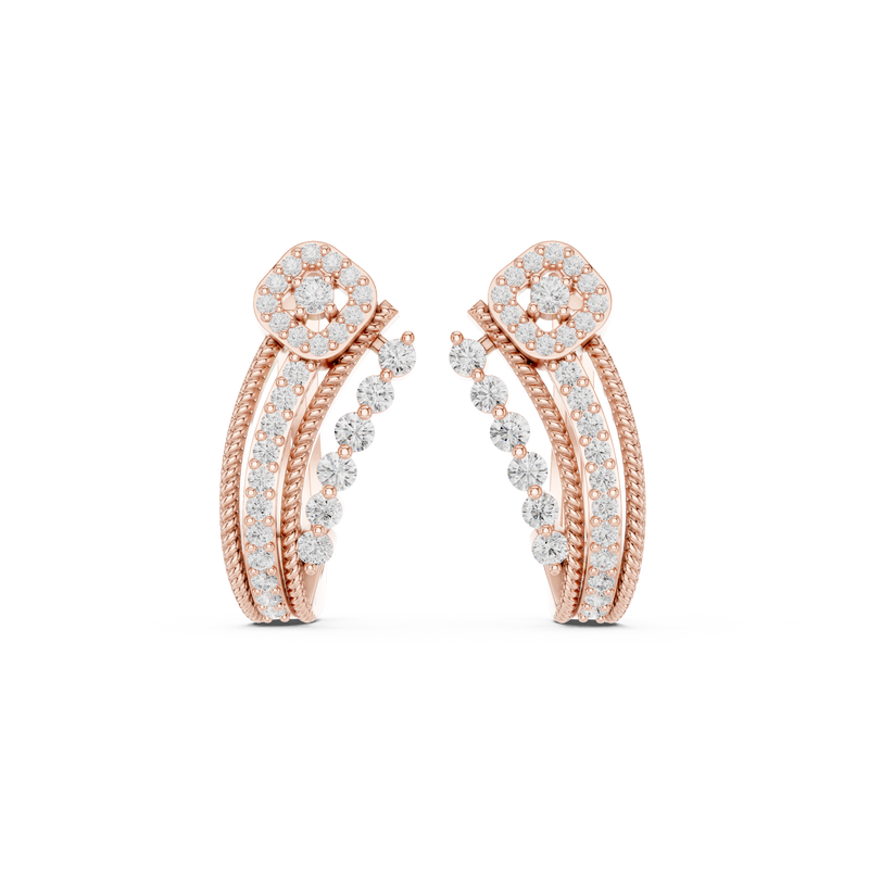 Earring 9#10116E - Rose Gold - Image