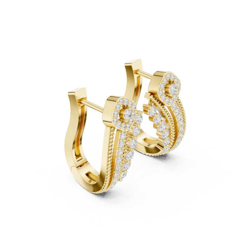 Earring 9#10116E - Yellow Gold - Image