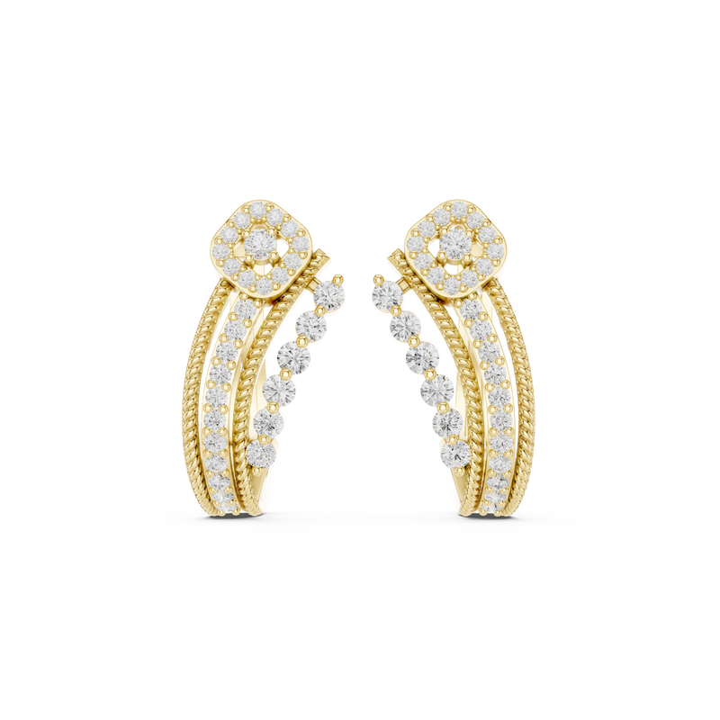 Earring 9#10116E - Yellow Gold - Image